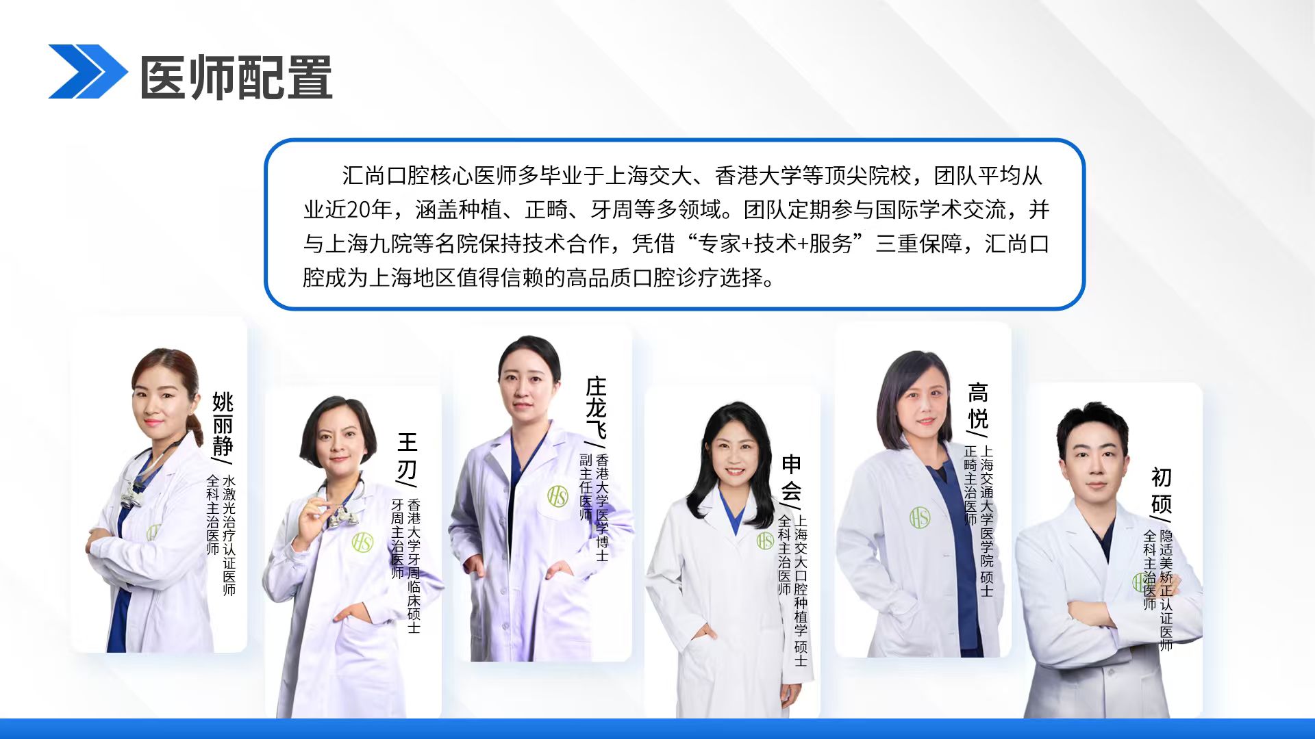汇尚口腔专家团